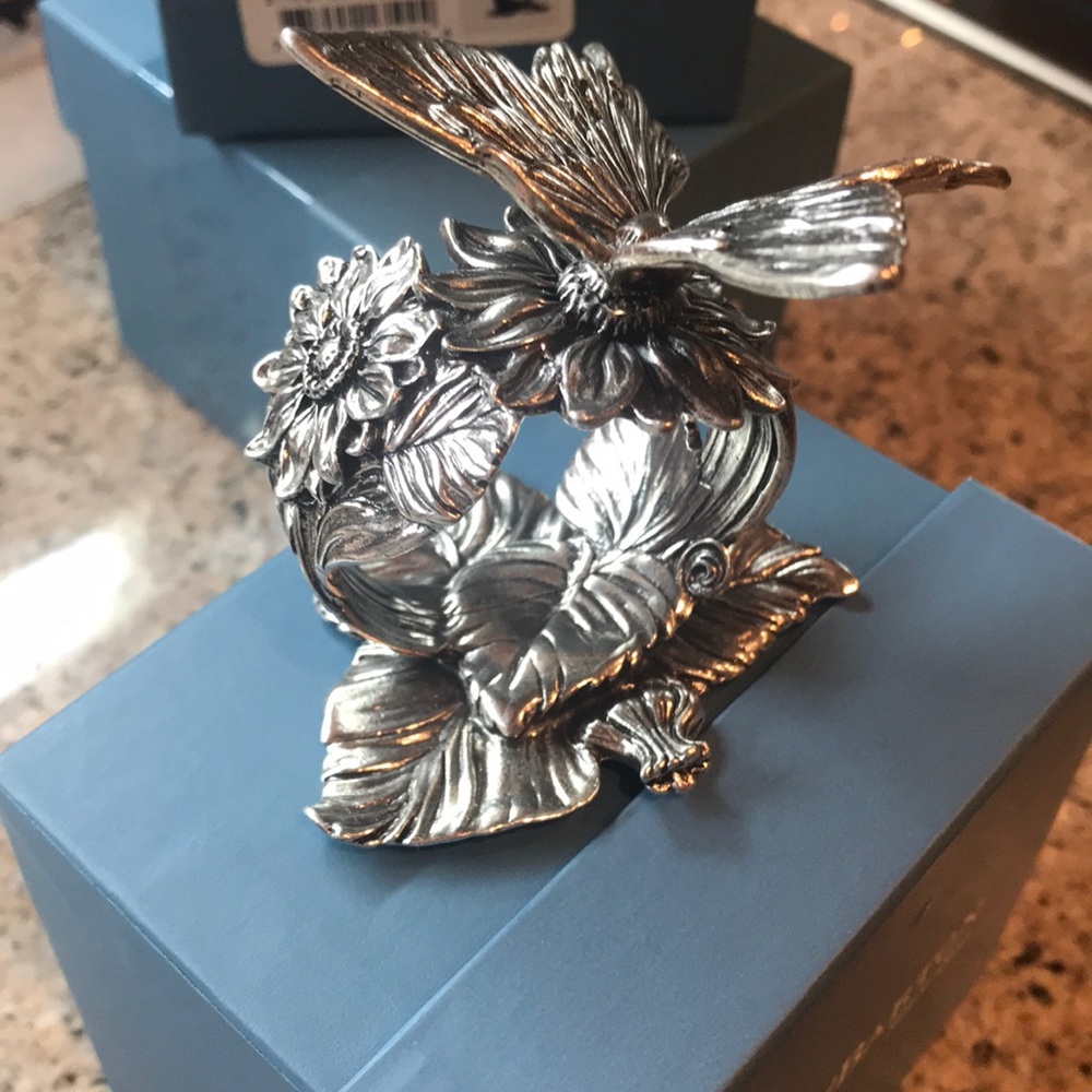 Reed & Barton butterfly napkin holder
